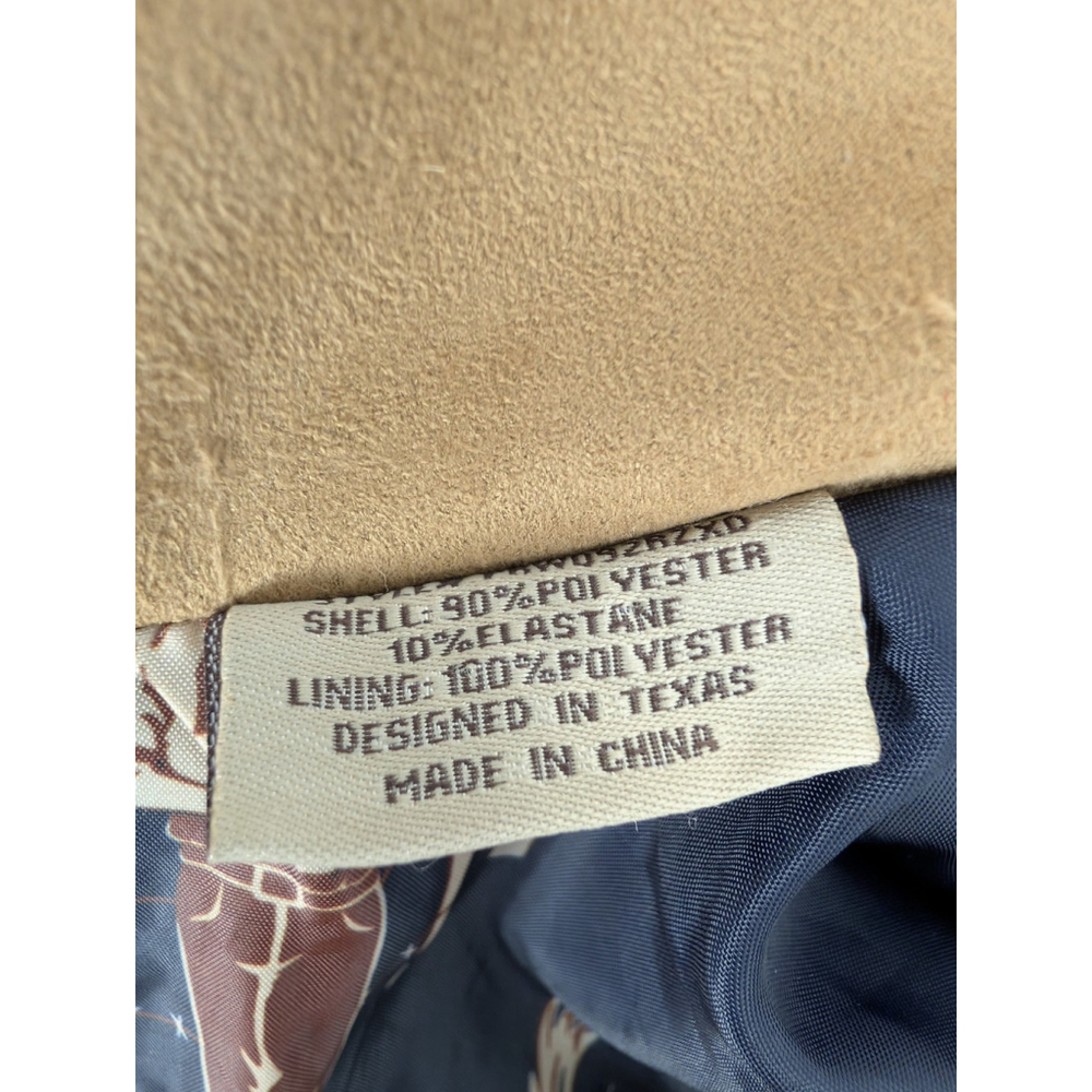 Powder River Outfitters Faux Suede Fringed Coat Jacket Sz M Western Boho Cowgirl - Picture 9 of 12